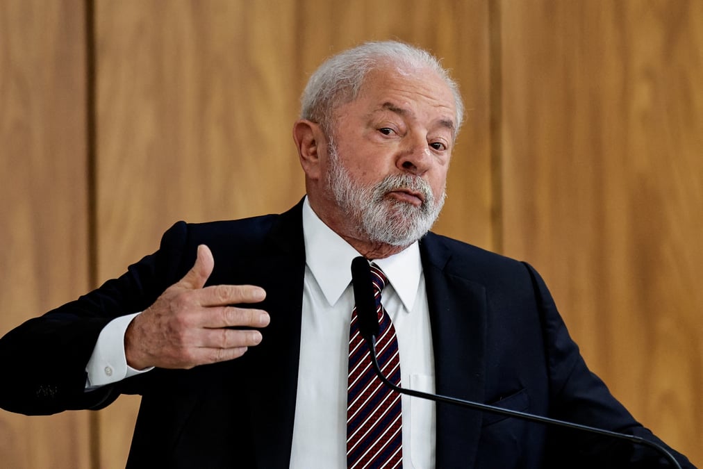 Photo du president bresilien luiz inacio lula da silva