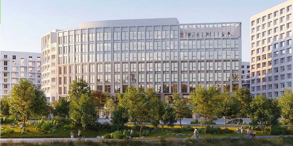 Livré au printemps 2025 par Bouygues Immobilier, l'immeuble Inkoo s'étend sur les 6 800 m2 et sept étages à l'entrée Sud de Bordeaux.