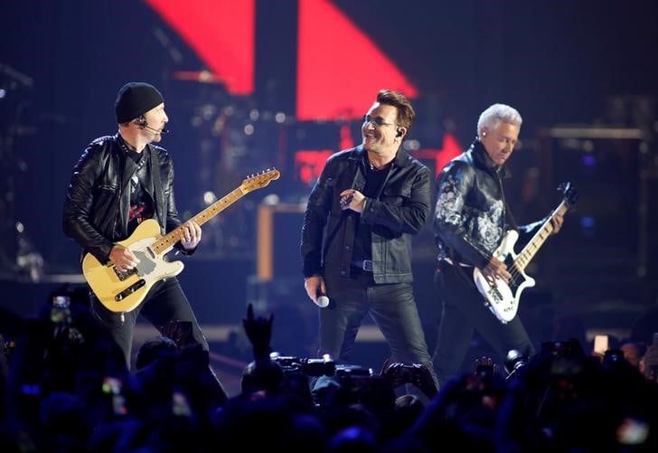 U2 numero un des tournees mondiales en 2017