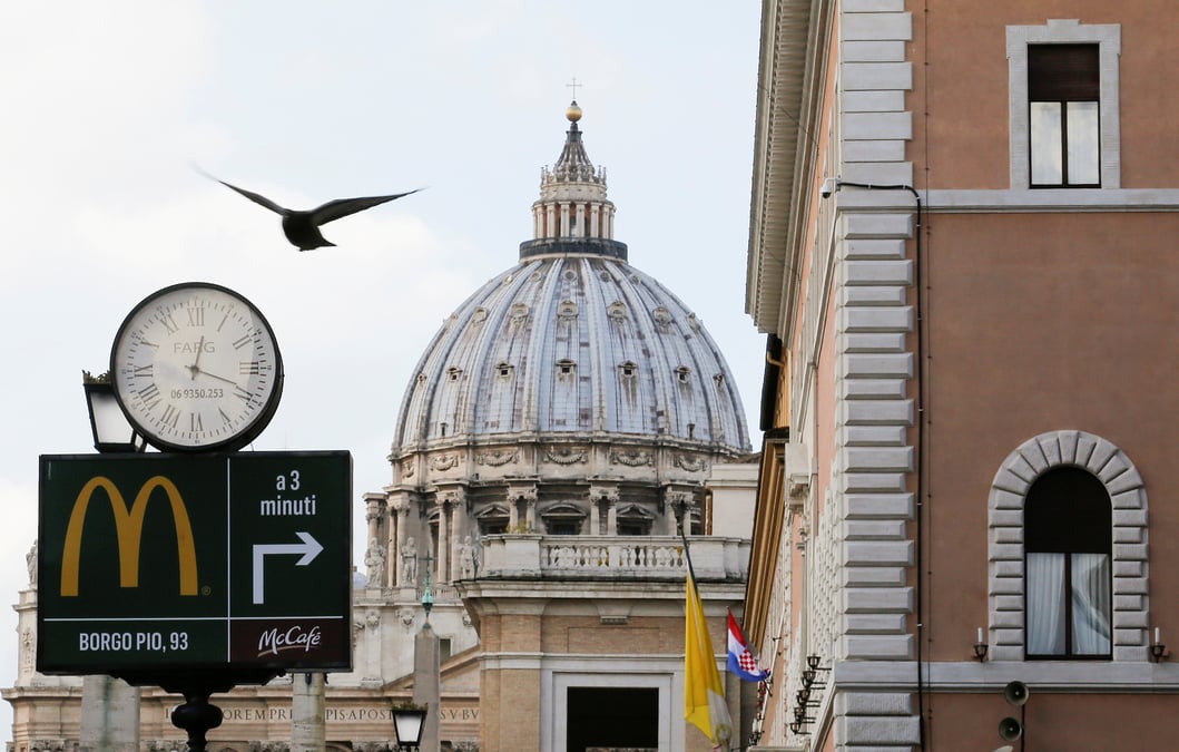 Pas de mcdonald's pres des thermes de caracalla a rome