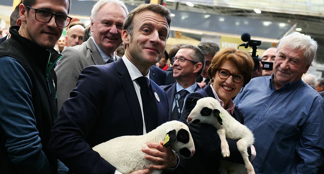 Emmanuel Macron était de passage au Salon de l'agriculture.