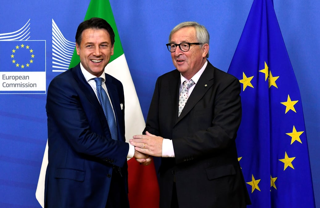 Conte rencontrera juncker mardi avec un nouveau projet budgetaire