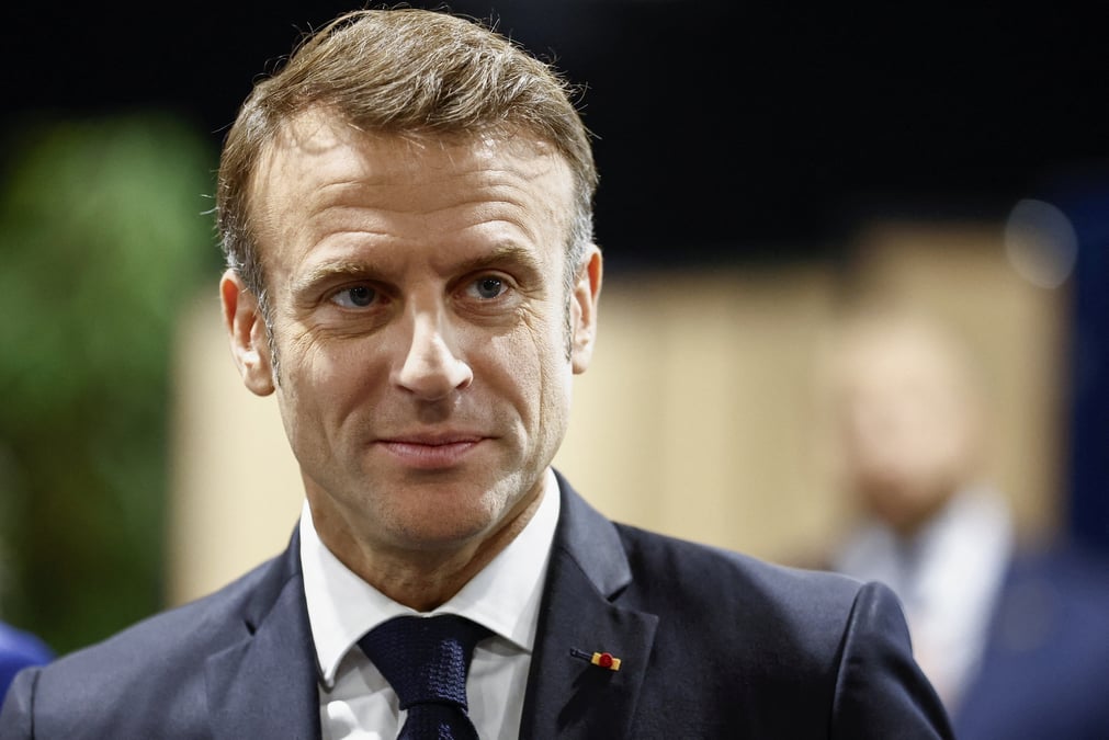 Le president francais emmanuel macron