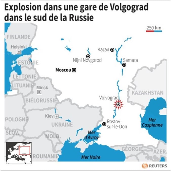 Une explosion fait 3 morts dans une gare de Volgograd en Russie