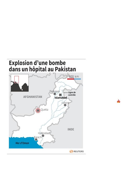 Explosion d'une bombe dans un hopital au pakistan