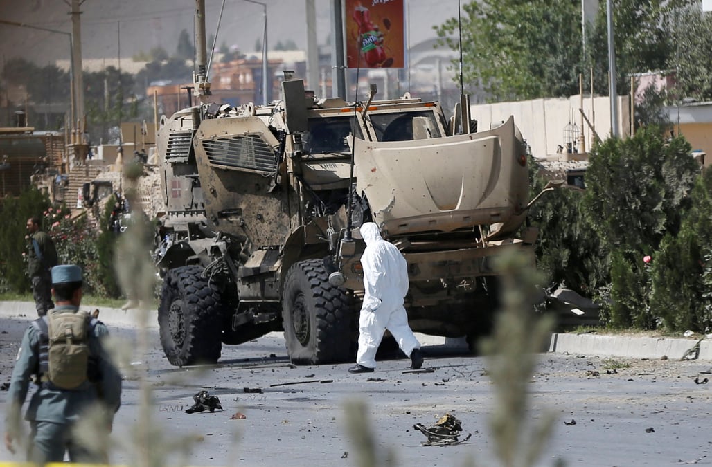Un convoi de l'otan attaque a kaboul