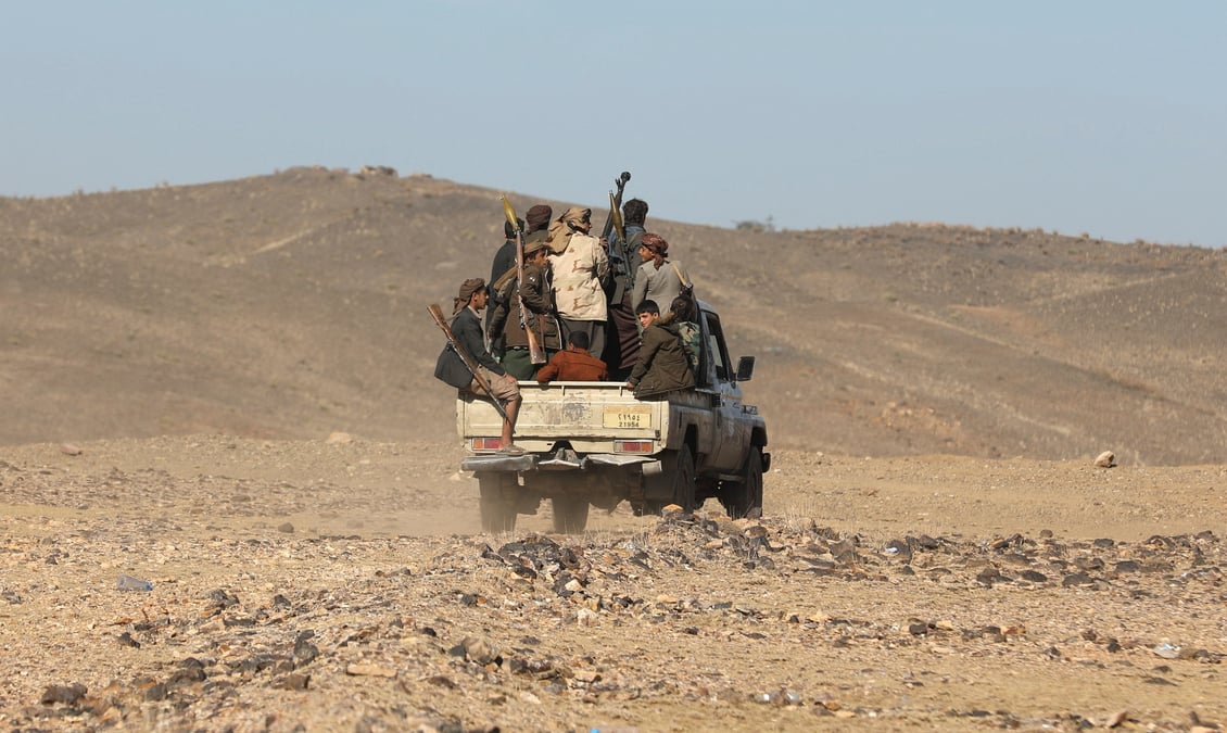 Les rebelles houthis alliés de l'Iran.