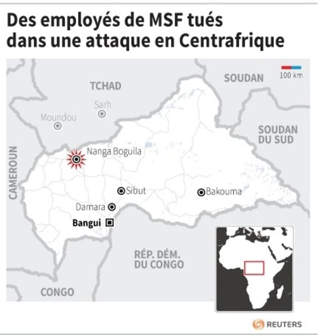 Une attaque en Centrafrique fait 22 tués, dont du personnel de MSF