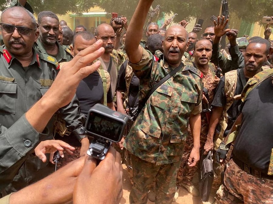 Photo d'archives de general soudanais abdel fattah al-burhan dans un endroit inconnu