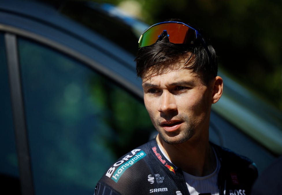Le coureur slovene primoz roglic