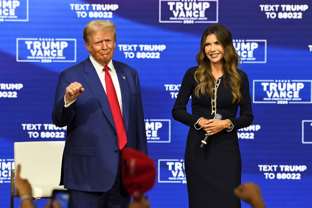 Donald trump et kristi noem en pennsylvanie