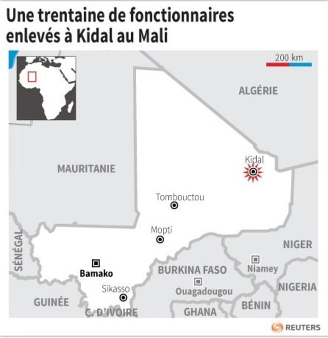 Des fonctionnaires maliens enlevés par des Touaregs à Kidal