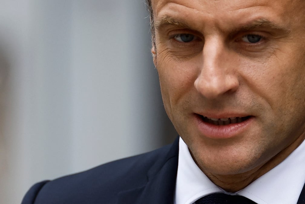 Le president francais emmanuel macron