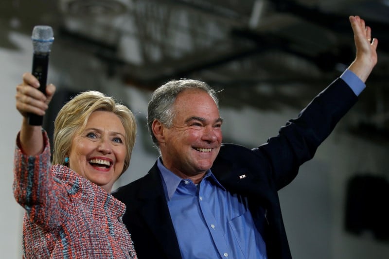 Tim kaine serait le colistier choisi par hillary clinton
