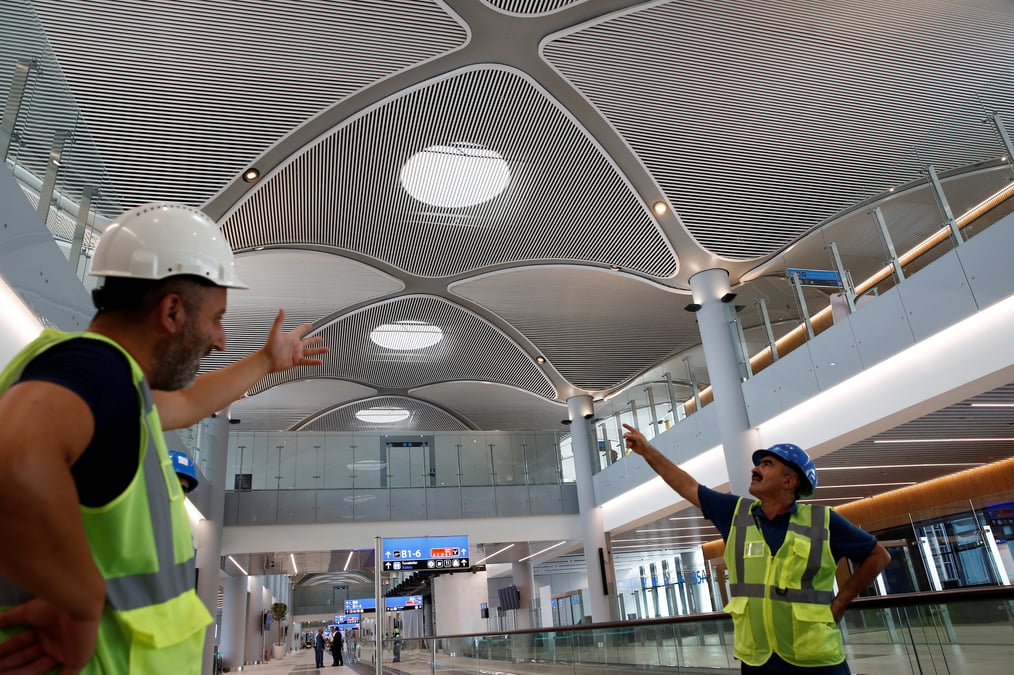 Manifestation reprimee sur le site du futur aeroport d'istanbul