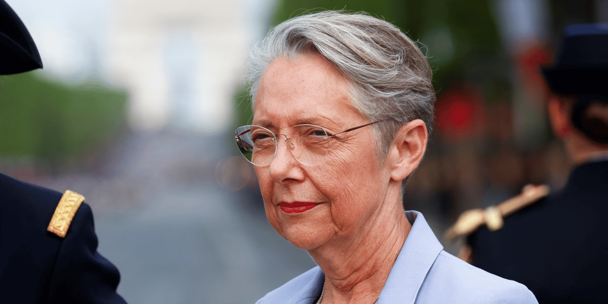 La premiere ministre francaise elisabeth borne a paris