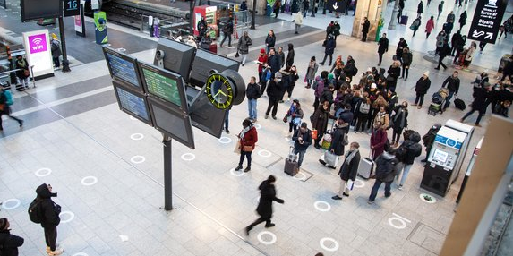 La gare du Nord est la plus fréquentée d'Europe avec 700.000 voyageurs par jour (photo d'archive).