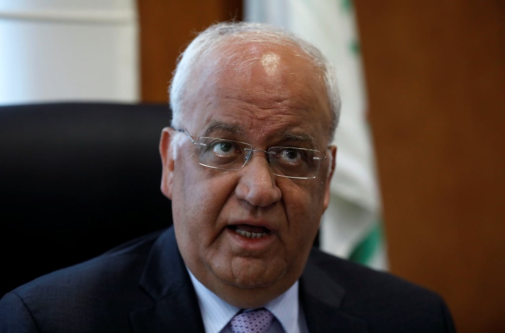Les usa ne presenteront pas de plan de paix au po, estime erekat