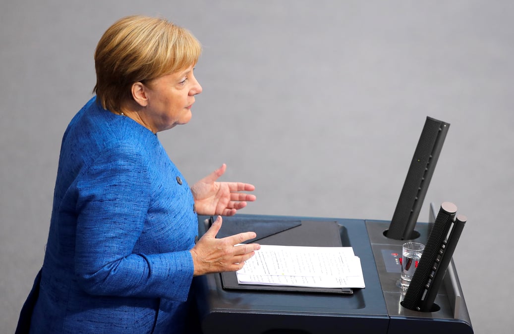 L'essor de la chine accroit ses responsabilites, estime merkel