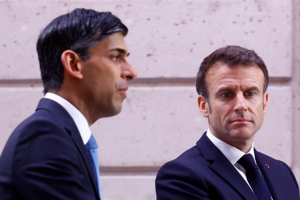 Emmanuel macron et rishi sunak a paris