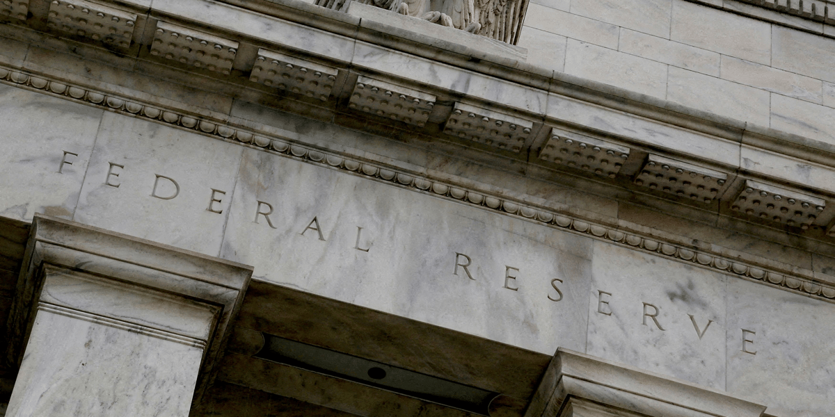 Photo d'archives de la facade du batiment de la reserve federale americaine a washington