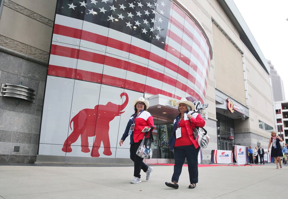 La convention republicaine s'ouvre a cleveland