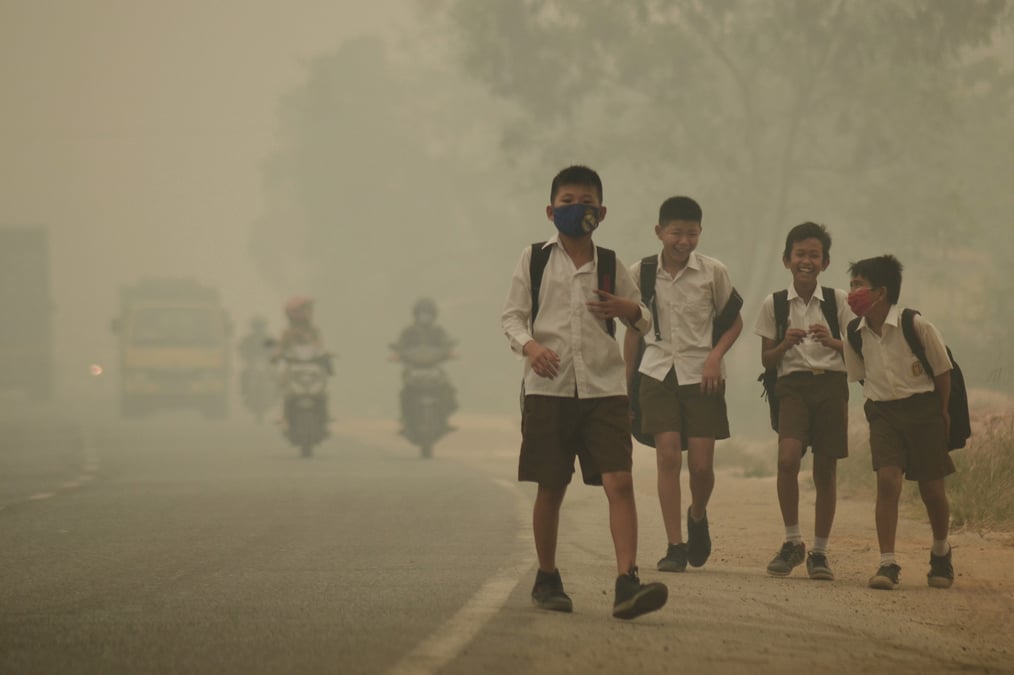 pollution Asie enfants Indonésie