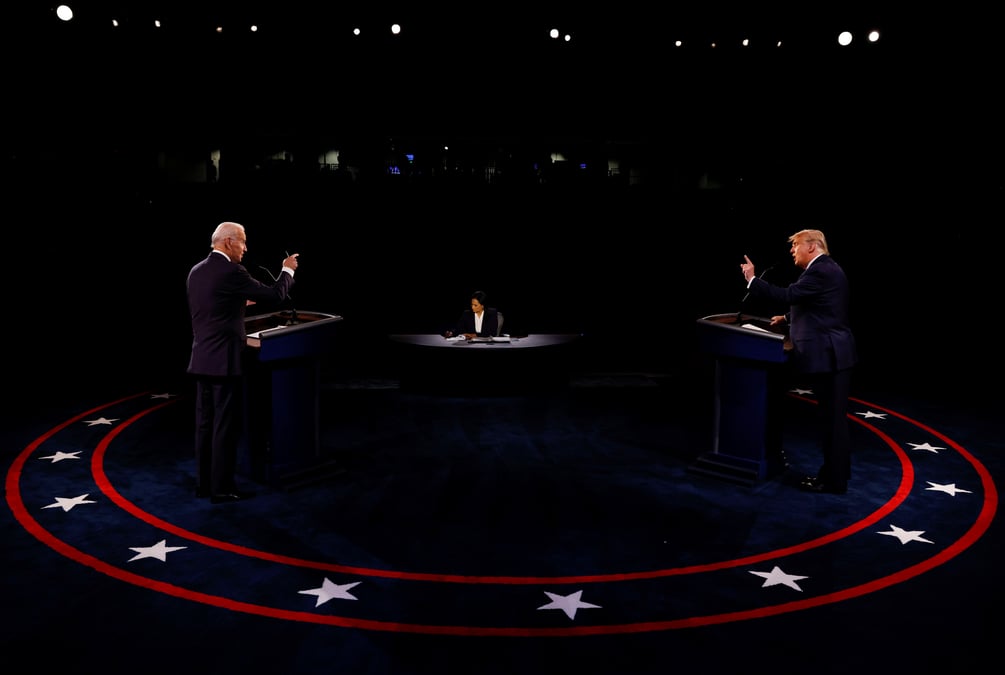 Usa 2020: trump et biden s'opposent sur la crise sanitaire lors d'un ultime debat