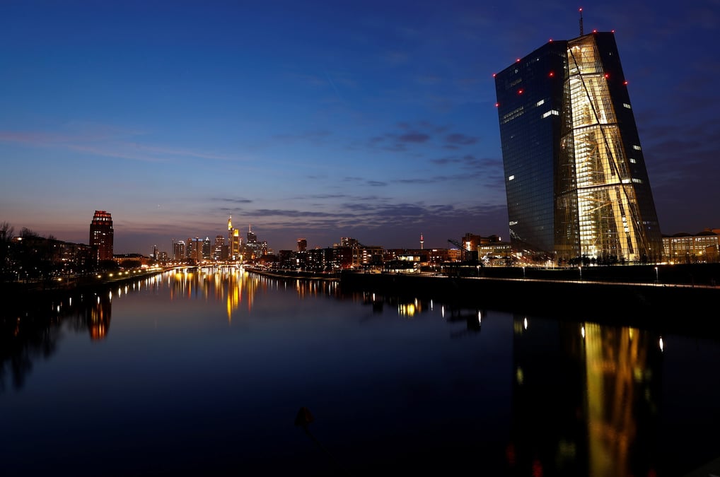 Le siege de la banque centrale europeenne a francfort