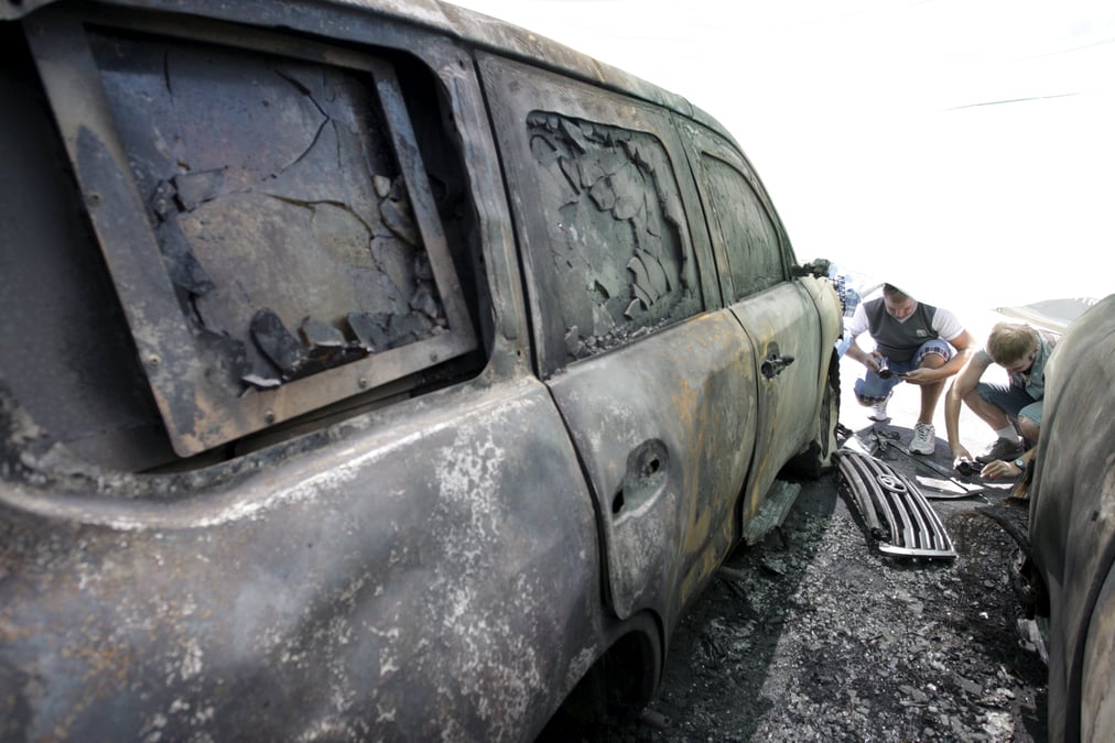 Des vehicules de l'osce detruits en ukraine par mesure d'"intimidation"