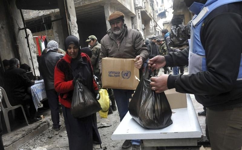 Des cas de typhoide dans le camp palestinien de yarmouk en syrie