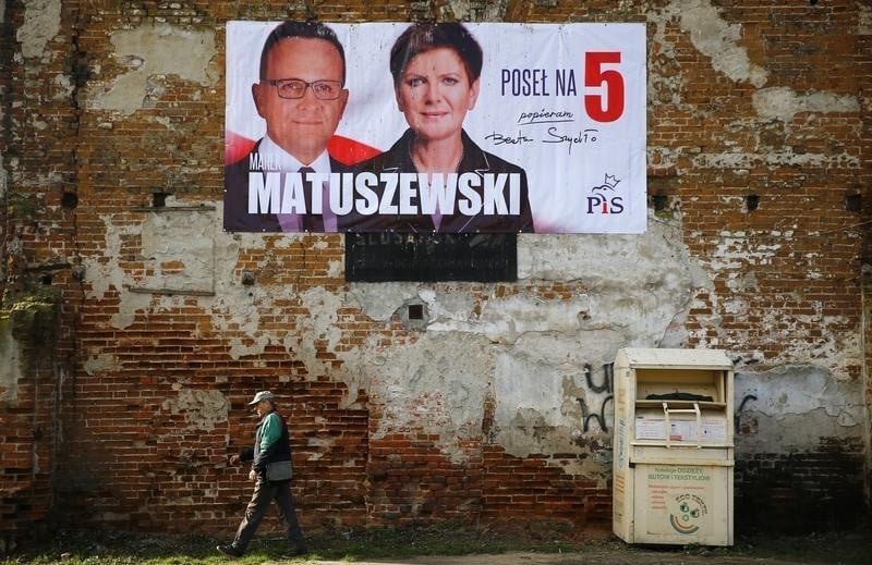 Majorite absolue pour les conservateurs du pis aux legislatives en pologne