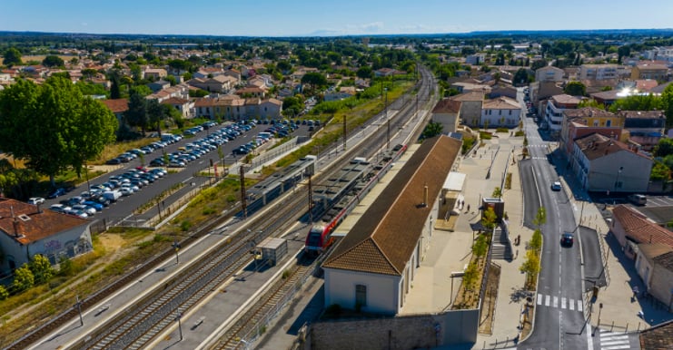 Le pôle d'échange multimodal de Lunel, inauguré en septembre 2020, voit passer plus d'un million de voyageurs par an.