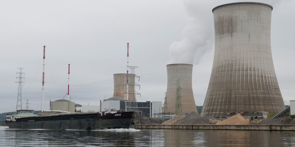 La centrale nucléaire de Tihange, en Belgique, le 31 août 2020.