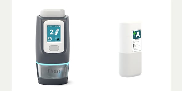 Thess est un dispositif médical qui propose une boîte de distribution intelligente de médicaments via un pilulier connecté à une plateforme de télésurveillance médicale.