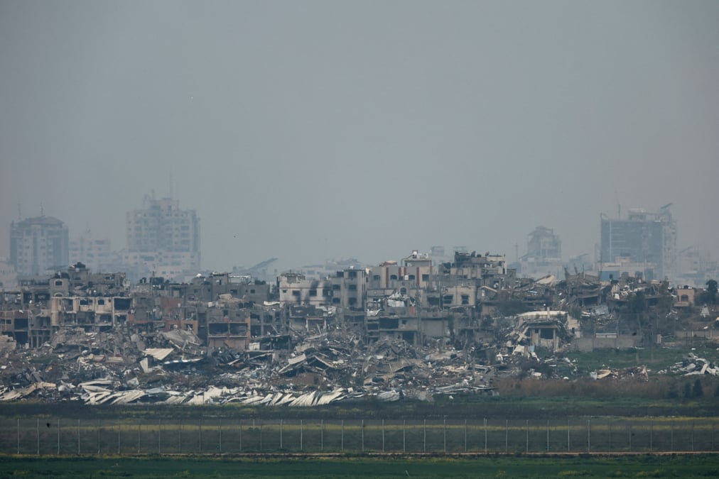 Des ruines dans le nord de gaza, a la suite des bombardements israeliens
