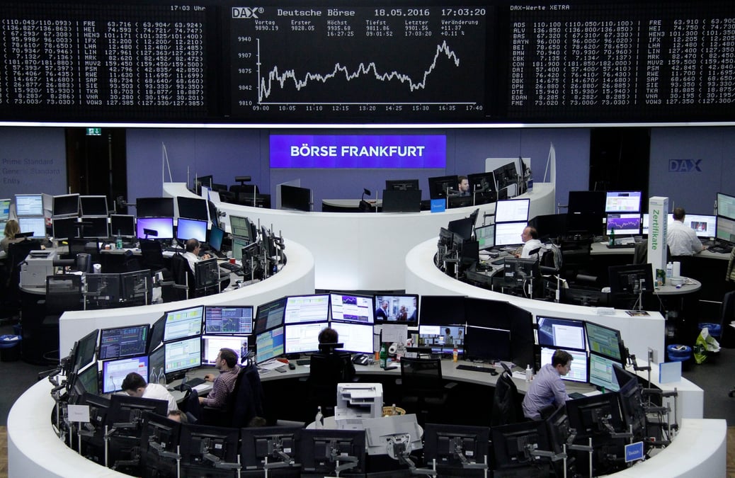 Des traders a francfort