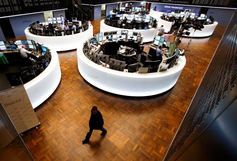 Les bourses europeennes en hausse a mi-seance
