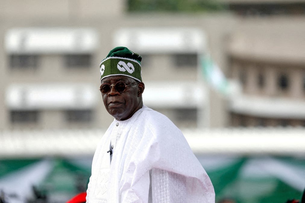 Le president du nigeria, bola tinubu, lors de sa ceremonie de prestation de serment a abuja
