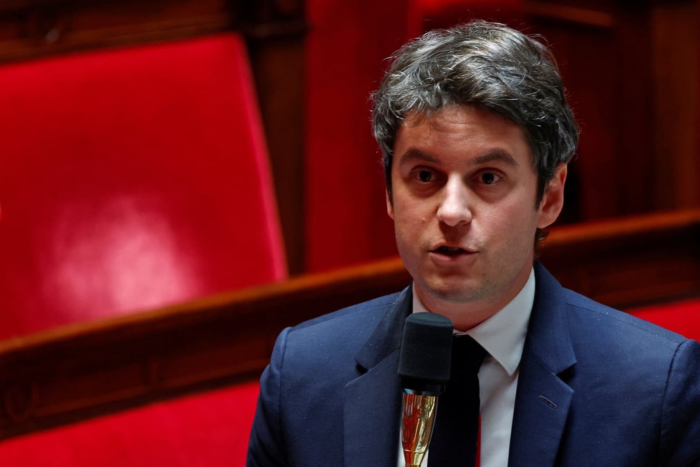 Photo du premier ministre francais, gabriel attal