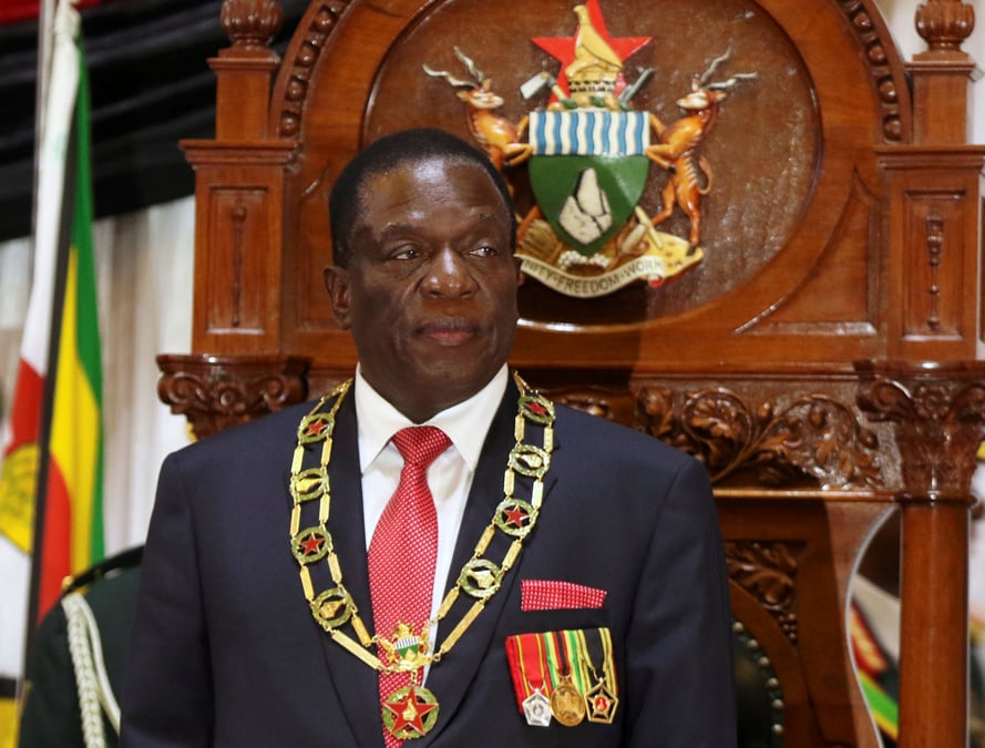 Elections "dans quatre a cinq mois" au zimbabwe, dit mnangagwa