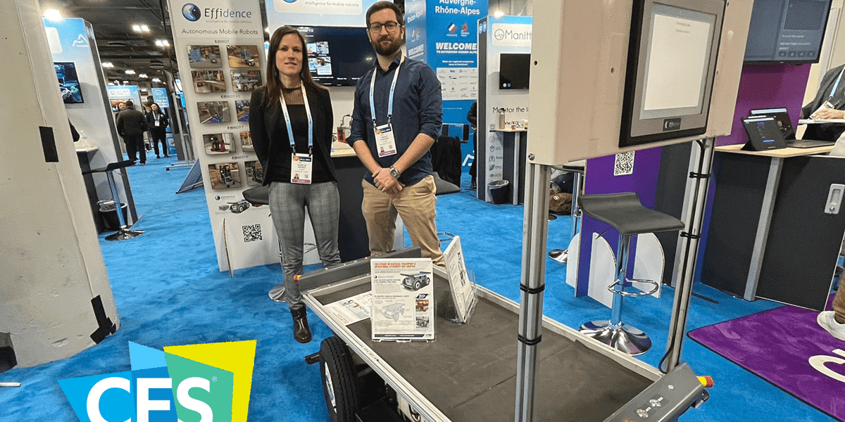 Effidence a présente son robot autonome et collaboratif au CES de Las Vegas.