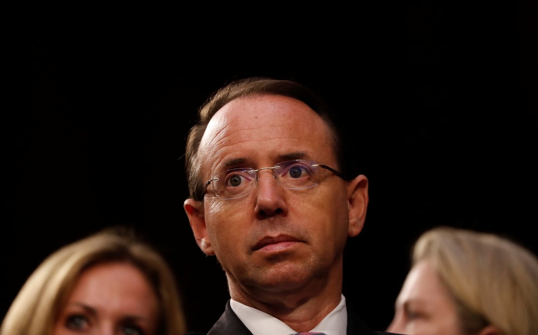 Rod rosenstein doit accompagner trump en deplacement en floride