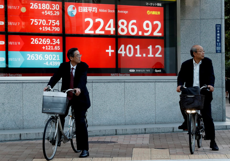 La bourse de tokyo finit en hausse