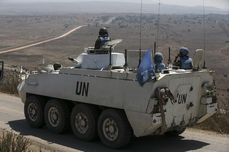 Les casques bleus quittent des positions sur le Golan