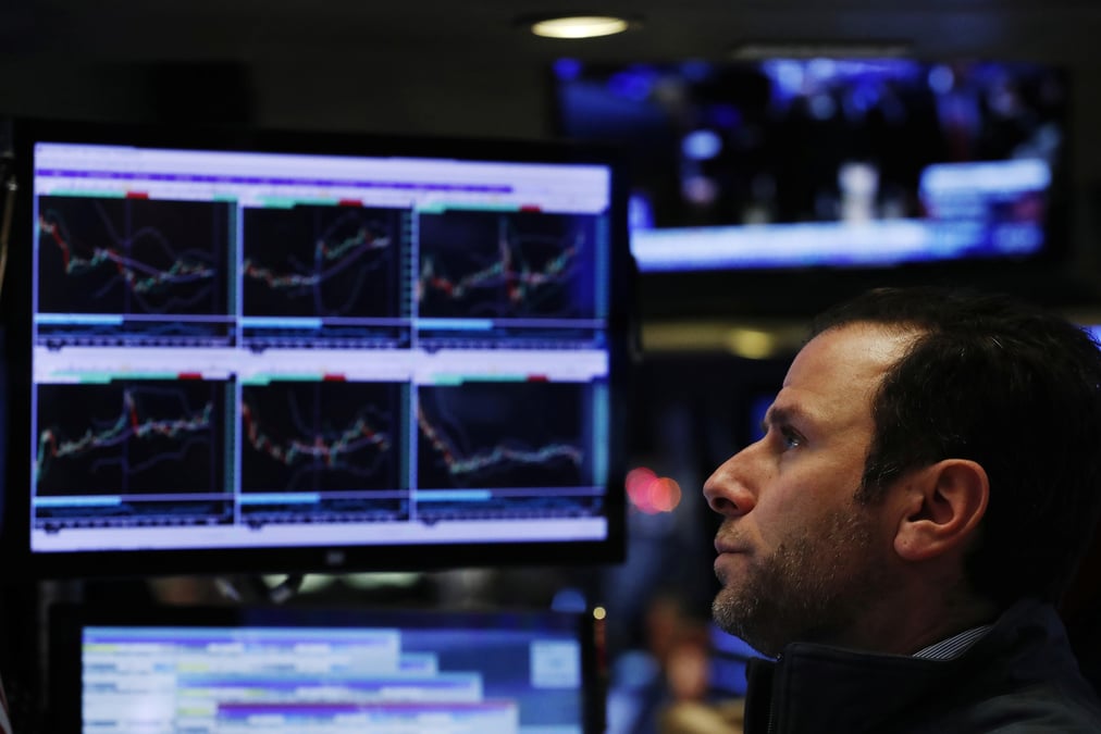 Un trader a la bourse de new york