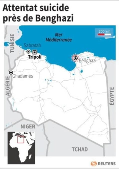 Attentat suicide à un point de contrôle près de Benghazi