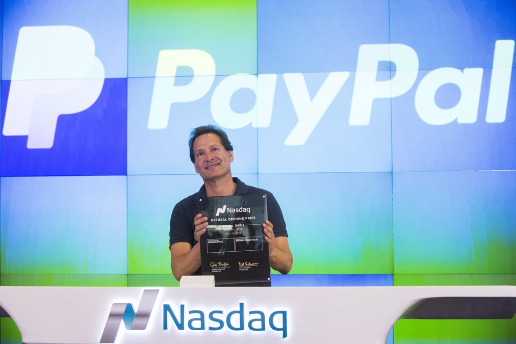 Paypal en nette hausse pour son retour sur le nasdaq