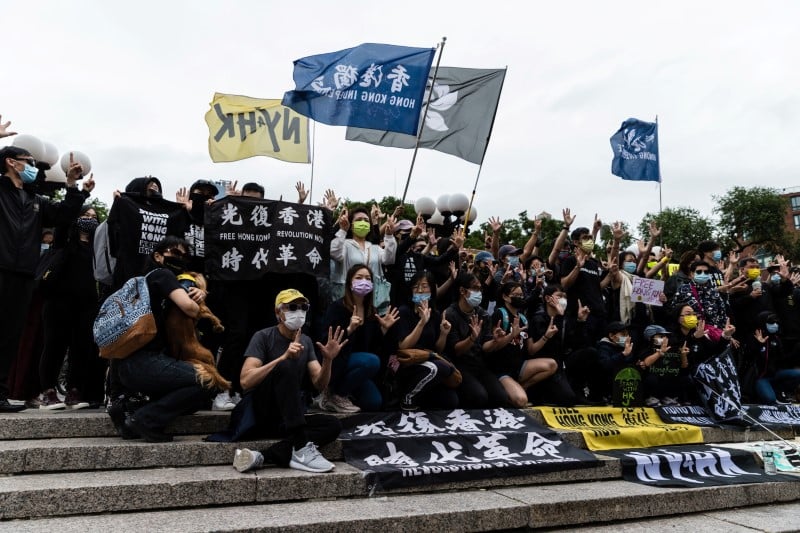 Hong kong: au moins trois arrestations a l'occasion de l'anniversaire des manifestations de 2019