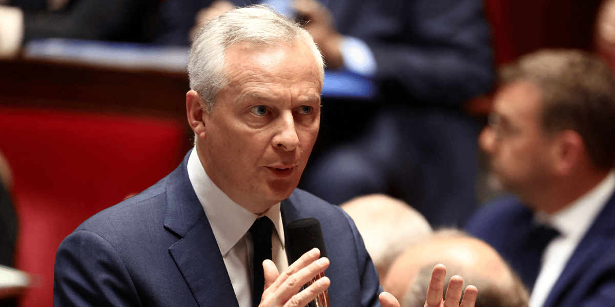 Photo d'archives du ministre de l'economie et des finances bruno le maire